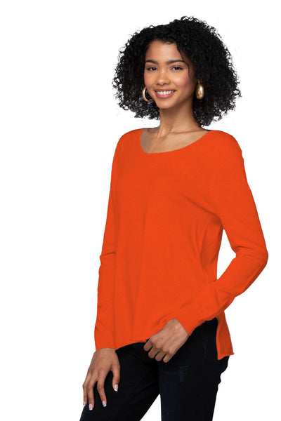 Zen Blend Sweater XS/S / Tango / None Zen Blend Luxury Favorite Scoop Crewneck Sweater