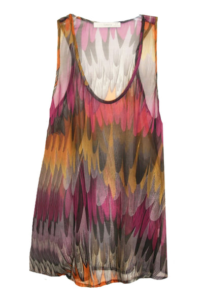 Flow Silk Print Tank Top - Subtle Luxury