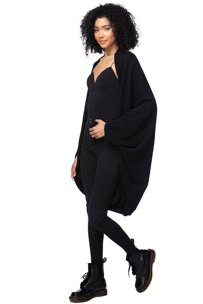 100% Cashmere Cocoon Shawl Jacket in Favorite Colors - Subtle Luxury
