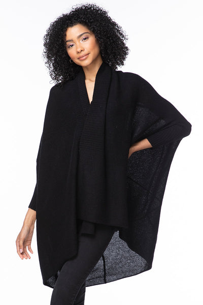 100% Cashmere Cocoon Shawl Jacket in Favorite Colors - Subtle Luxury