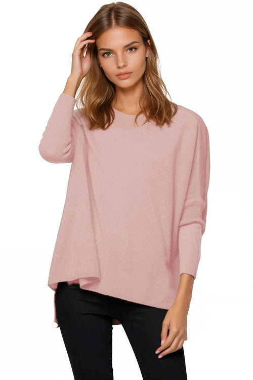 100% Cashmere Loose & Easy Crew Sweater - New Colors - Subtle Luxury