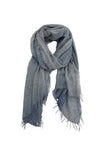 100% Cashmere New York Parkway Luxury Scarf in Chambray - Subtle Luxury