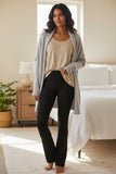100% Cashmere Cocoon Shawl Sweater Jacket | Fall Lt Grey 3