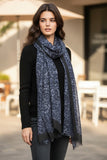 100% Cashmere Luxury Print Scarf with Brimmed Solid Borderluxury-scarf-denim-one-size-100-cashmere-luxury-print-scarf-with-brimmed-border-42424895897845_AIFashionModels_2