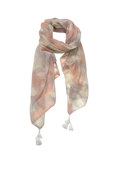 Spring Clouds Pastel Cameo Sheer and Soft Print Scarf Wrap Sarong