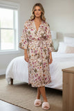 Kimono Coverup Wrap Robe in Mystic Floral Print