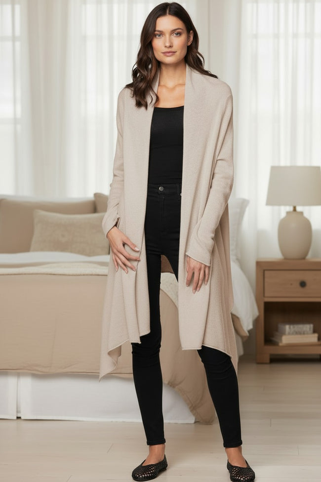 100% Cashmere Four Way Travel Sweater Knit Wrap