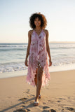 Maxi Halter Sundress Coverup in Weekend in Paris - Pink