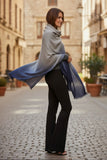 100% Cashmere Luxury Wrap Scarf in Ombre Dye