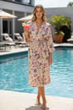 Kimono Coverup Wrap Robe in Mystic Floral Print