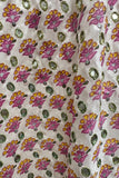 Almost Vintage Silk Print Hand Stitch Mirror Maxi Skirt