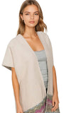 Plaid Poncho