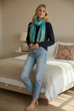Bali Blanket Print Soft and Luxury Extra-Fine Wool Scarf Wrap 2