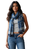 Bandana Bandit Blue Luxury Print Sarong Wrap Scarf mood 2