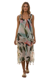 Birds of Paradise Sheer and Soft Print Coastal Getaway Sundress 2