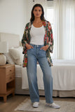 Bloom_Baby_Olive_Print_Floral_Satin_Short_Kimono_Wrap_Robe_3
