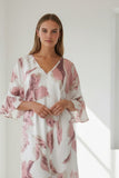 Blue Bonnet Soft Print | Bell Kaftan Coverup Dress pink