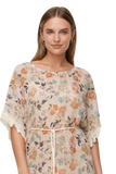 Boho Beach Sundress Coverup in Antique Bloom Soft and Sheer Print 4