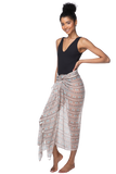 Braided Multi-Wear Cover-Up Sarong in Through the Dunes Print 4