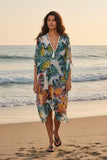 Butterfly Garden Open Shoulder Cover-Up Dress | Women’s Resort Wear