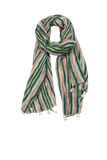 Braided Sarong Multi Wear Wrap  in Citrus Stripe Print