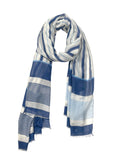 Wonderwall Stripe Luxury Modal Border Print Kimono Coverup