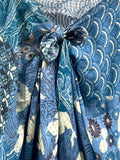 Isle Coverup Kaftan Short Dress – Okinawa Patchwork Print