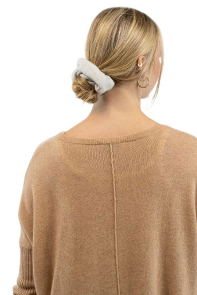 100% Cashmere Large Luxury Hair Scrunchie