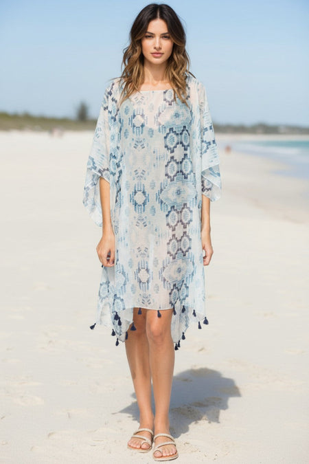 Contrast Border Modal Rayon Wrap Scarf Sarong