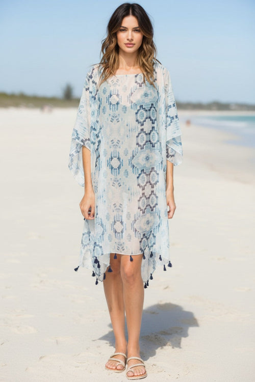 Cosmic Drama Sheer and Soft Print | Marina Coverup Sundress 3 blue mood