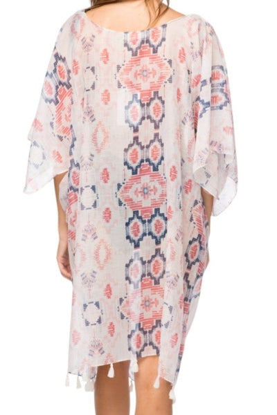 Cosmic Drama Sheer and Soft Print | Marina Coverup Sundress red