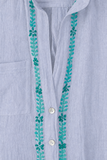 DENIM BLUE CHAMBRAY BLUE-GREEN COLOR SWAATCH