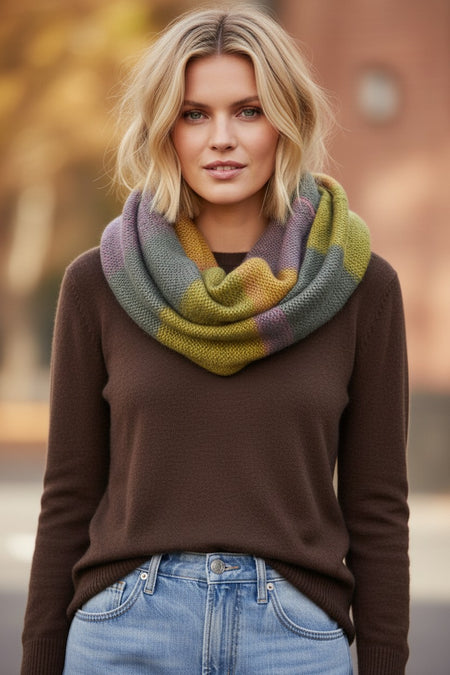 Portland Stripe Blanket Crop Poncho