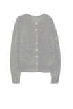 100% Cashmere Cardigan Light Grey Heather 
Women's Sweater | Subtle Luxury Cashmere