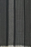 Cool Runnings Fall Winter Blanket Wrap in Black with White Stitches