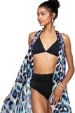 Free Spirit Multi-Wear Resort Coverup in Animal Kingdom Blue Print