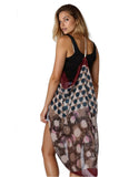 Free Spirit Multi-Wear Coverup Vest Dress in Flowers & Dots Print