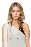 Fiesta Pom Tassel Long Strand Necklace