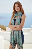 Flowing Florals Soft Luxury Print Multi-War Scarf Wrap 3