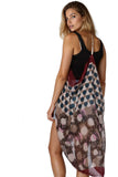 Free Spirit Multi-Wear Coverup Vest Dress in Flower & Dot Print