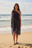 Free Spirit Coverup Multi-Wear Vest in Rainbow Magic Stripe Print 2
