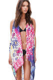 Free Spirit Multi-Wear Cover-Up Vest in Mystic Relic Sheer and Soft Print