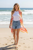 Free Spirit Multi-Wear Coverup Vest in Through the Horizon Print in Pink
