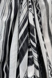 Free Spirit Multi-Wear Coverup Vest in Woven Stories in Black and White Print
