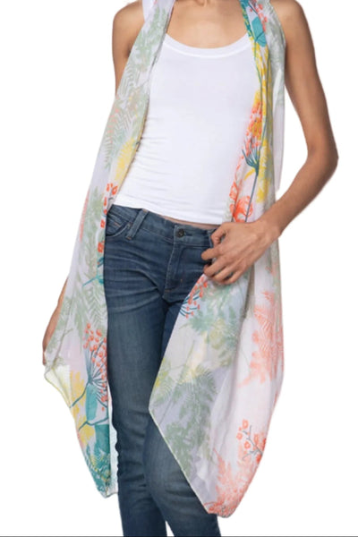 Free Spirit Multi - Wear Coverup in Spring Ferns Print - Subtle Luxury
