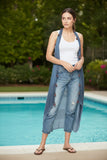 Free Spirit Multi Wear Coverup Vest in Fairy Roads Print