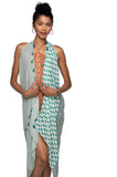 Free Spirit Multi Wear Coverup in Vacation Melody Print green 2