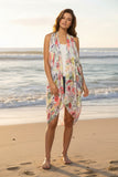 Free Spirit  Multi Wear Coverup in White-Multi Maryanne Blossom Print 2