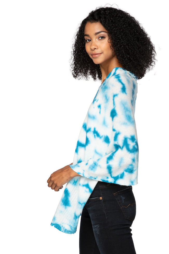 Be Golden 100% Cashmere Tie Dye Cashmere | Pool Ocean Colors