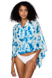 Be Golden 100% Cashmere Tie Dye Cashmere | Pool Colors